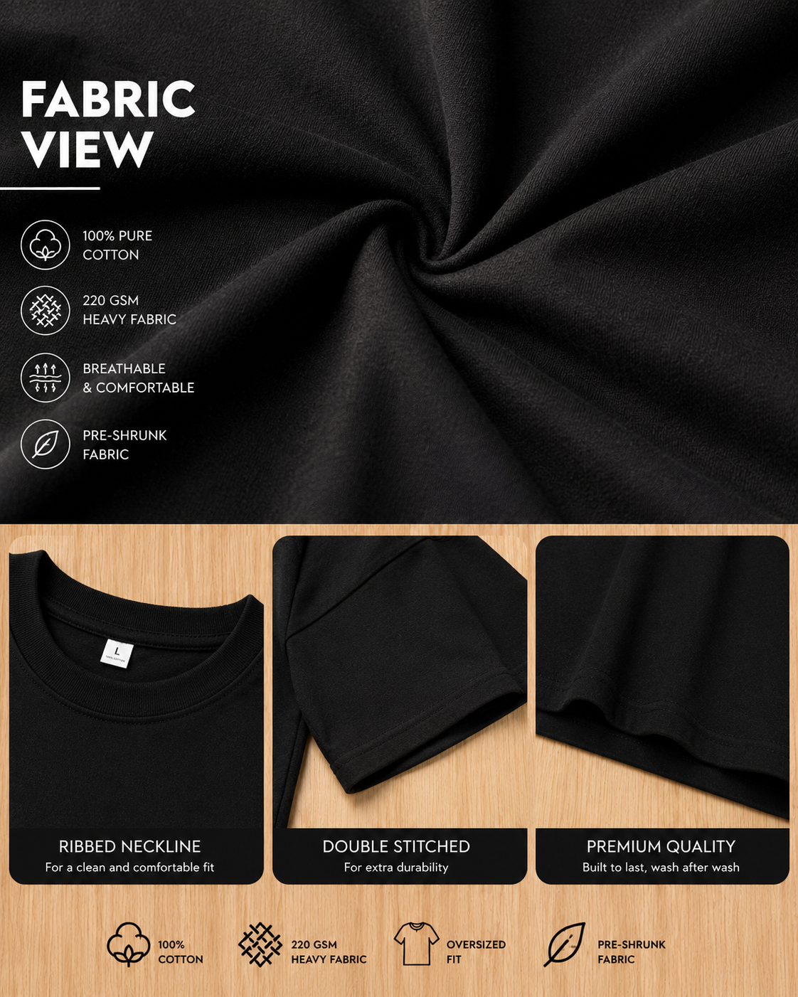 VORREN Beyond The Ordinary Oversized T-Shirt