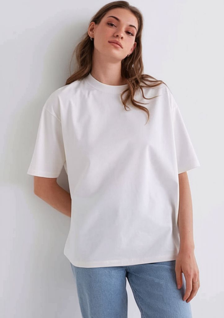 Women Oversized White T-Shirt